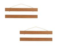 Hawpasy 2PCS Cadre Aimanté Bois Naturel, Porte-Affiche, Photos, Impressions Et Toiles, Cadre Photo Magnétique En Bois, Cadre Poster Magnétique Décoratif Et Réutilisable