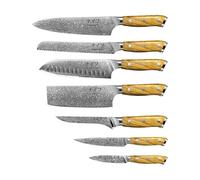 Hâws Ensemble de couteaux Damascus By Hâws 7 pièces Brun-acier inoxydable