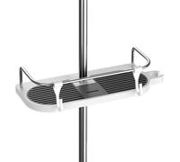 Hawsam Étagère de Douche Sans Perçage pour Barre de Douche, Nouvelle Taille Universelle Mise à Jour Organisateur de Salle de Bain pour Barre de Douch Ronde D'un Diamètre de 18 mm à 25 mm