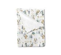 HawSkgFub Couverture en flanelle douce et légère pour bébé garçon motif aquarelle mignon dragon conte de fées nuage lune étoile dragons œuf 40 x 50 cm