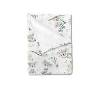HawSkgFub Couverture en flanelle polaire pour bébé garçon et fille - Motif koala - Douce et chaude - Unisexe - 127 x 152 cm