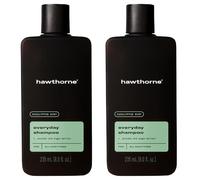 Hawthorne Lot de 2 shampoings quotidiens pour homme, pour des cheveux forts et sains à l'huile d'avocat pure et à l'huile de noix de coco, parfum menthe et eucalyptus, sans sulfate, sans paraben