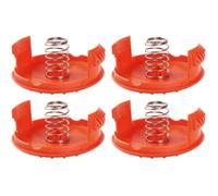 HAWUJ 4PCS Spool Caps + 4PCS Springs Pièces de rechange Accessoires compatibles avec les coupe-bordures BLACK + DECKER RC-100-P