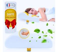 haxia Oreiller Ergonomique Cervical Coussin à Memoire de Forme I Oreiller de Lit Anti Ronflement pour Cervicales Douloureuses, Orthopedique Adulte & Enfant I Dormeur Côtés, Ventre & Dos I60x40x11cmI