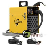 HAXIAOER 145A Poste a Souder Fil Fourré 3 en 1 MIG/ARC MMA/LIFT TIG | Poste a Souder MIG Avec Écran Numérique à LED,IGBT Poste à Souder,Équipé D'un Fil-électrode Fourré X1,Machine à Souder