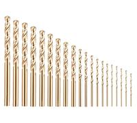 HAXIHA 20Pcs Kit Forets Hélicoïdaux,Forets HSS Foret Metal 0,5 à 1,4mm et 1,5 à 2,4mm Micro Forets de Gravure pour Bois, Métal, Plastique, Bijoux Gravure CNC