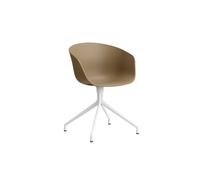 HAY About a Chair AAC 20 - clay 2.0 - blanc - patins standards en plastique