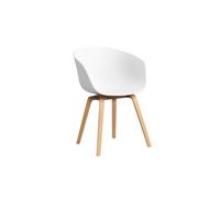 HAY About a Chair AAC 22 - patins standards en plastique - vernis à base d'eau - white 2.0