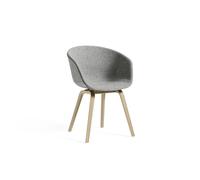 HAY About a Chair AAC 23 - vernis à base d'eau - Kvadrat Hallingdal 130 - gris moucheté