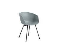 HAY About a Chair AAC 26 - gris-bleu - noir - patins standards en plastique