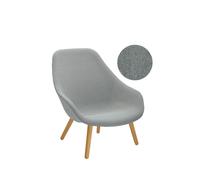 HAY About A Lounge Chair High AAL 92 - Steelcut Trio 153 - gris clair - vernis à base d'eau