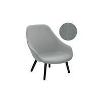 HAY About A Lounge Chair High AAL 92 - Steelcut Trio 153 - gris clair - vernis noir à base d'eau