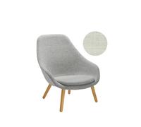 HAY About A Lounge Chair High AAL 92 - vernis à base d'eau - Remix 113 - beige