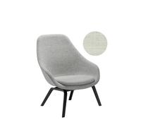 HAY About A Lounge Chair High AAL 93 - Remix 113 - beige - vernis noir à base d'eau