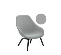 HAY About A Lounge Chair High AAL 93 - Steelcut Trio 105 - gris clair/beige - vernis noir à base d'eau