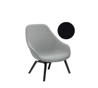 HAY About A Lounge Chair High AAL 93 - vernis noir à base d'eau - Steelcut Trio 195 - noir