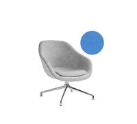 HAY About A Lounge Chair Low AAL 81 - aluminium poli - Remix 743 - bleu