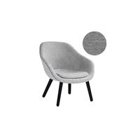 HAY About A Lounge Chair Low AAL 82 - vernis noir à base d'eau - Remix 133 - gris