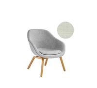 HAY About A Lounge Chair Low AAL 83 - chêne verni clair - Remix 113 - beige