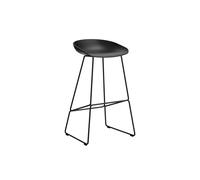 HAY About a Stool AAS 38 - Hauteur d'assise 75 cm - patins standards en plastique - noir - black 2.0
