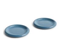 HAY Assiette Barro Dark blue. Ø18 cm lot de 2