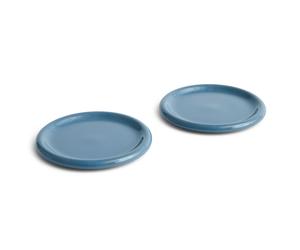 HAY Assiette Barro Dark blue. Ø24 cm lot de 2