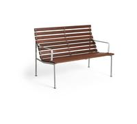 HAY Banc de jardin lounge avec accoudoirs Traverse frêne structure aluminium