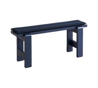 HAY Banc Weekday 111x23 cm pin laqué Steel blue