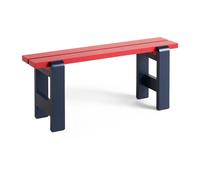 HAY Banc Weekday Duo 111x23 cm pin laqué Wine red-steel blue
