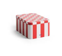 HAY Bocal Tin Container small Red-off white