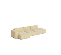 HAY Canapé Mags Soft Low Armrest 2.5 places combinaison 3 Tartaglia Ocre white. orienté à gauche. housse amovible