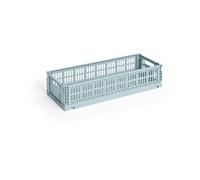 HAY Colour Crate Mini Oblong 13x34.5 cm Dusty blue