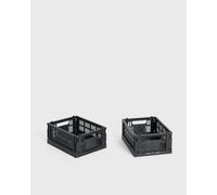 HAY Colour Crate Mini-Set of 2 men Home deco black taille: ONE SIZE