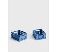 HAY Colour Crate Mini Set of 2 men Home deco blue taille: ONE SIZE