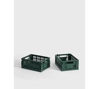 HAY Colour Crate Mini-Set of 2 men Home deco green taille: ONE SIZE