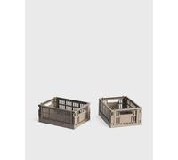 HAY Colour Crate Mini-Set of 2 men Home deco grey taille: ONE SIZE