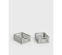 HAY Colour Crate Mini-Set of 2 men Home deco grey taille: ONE SIZE