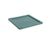 HAY Colour Crate Square/Cube lock plastic medium Dark green