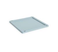 HAY Colour Crate Square/Cube lock plastic medium Dusty blue