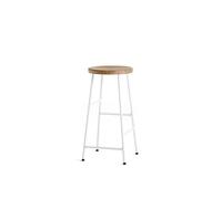 HAY Tabouret de bar Cornet - chêne huilé - blanc crème - bas