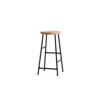 HAY Cornet Tabouret de Bar H65 Noir/Chêne Huilé
