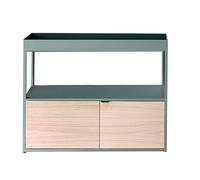 HAY Étagère New Order 2 - vert - Chêne nature