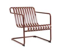 HAY Fauteuil lounge bas Palissade Cantilever Low Iron red