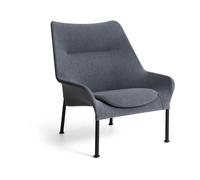 HAY Fauteuil O2 Lounge Chair Soft grey acier noirci