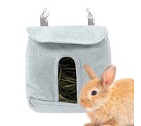 Hay Feeder pour lapins - Feeder réglable pour cochons de Guinée | Sac de rangement avec crochets, rangement pour petits animaux, mangeoire à lapins pour animaux de compagnie, porte-hay facile