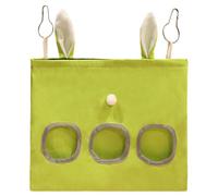 Hay Feeder - Suspensible Hay Bag for Rabbits and Small Pets with Washable Design | Adorable Slow Feeding Distributeur Pouch for Lapins Guinée Pigs Chinchillas Indoor Outdoor Pet Food Supply