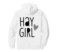 Hay Girl Cheval de Jeu de Mots Mignon Amant équestre Sweat à Capuche