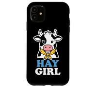 Hay Girl Dairy Farm Amoureuse de Vache Coque pour iPhone 11