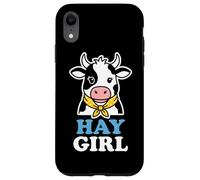 Hay Girl Dairy Farm Amoureuse de Vache Coque pour iPhone XR