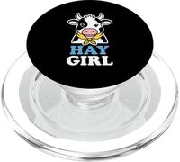 Hay Girl Dairy Farm Amoureuse de Vache PopSockets PopGrip pour MagSafe